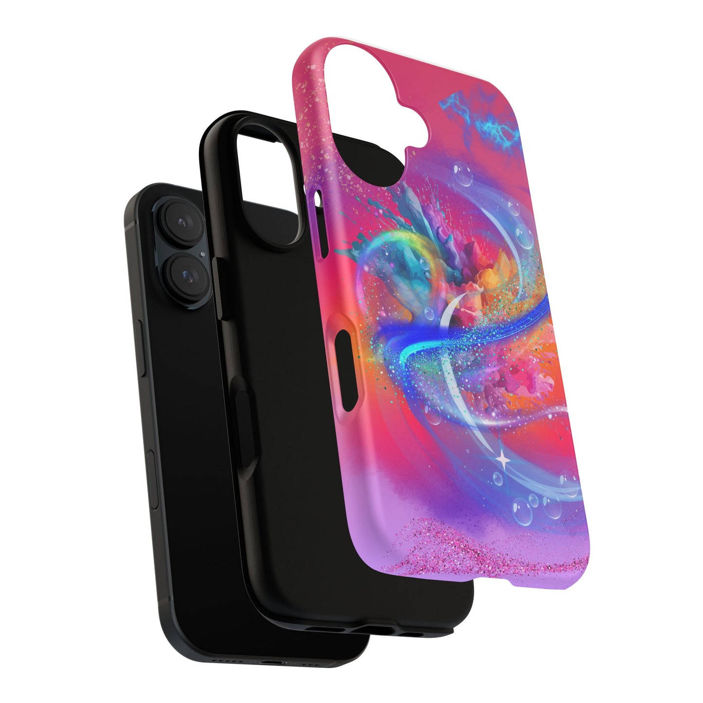 Tough Phone Case - Colorful Abstract Swirlz Design