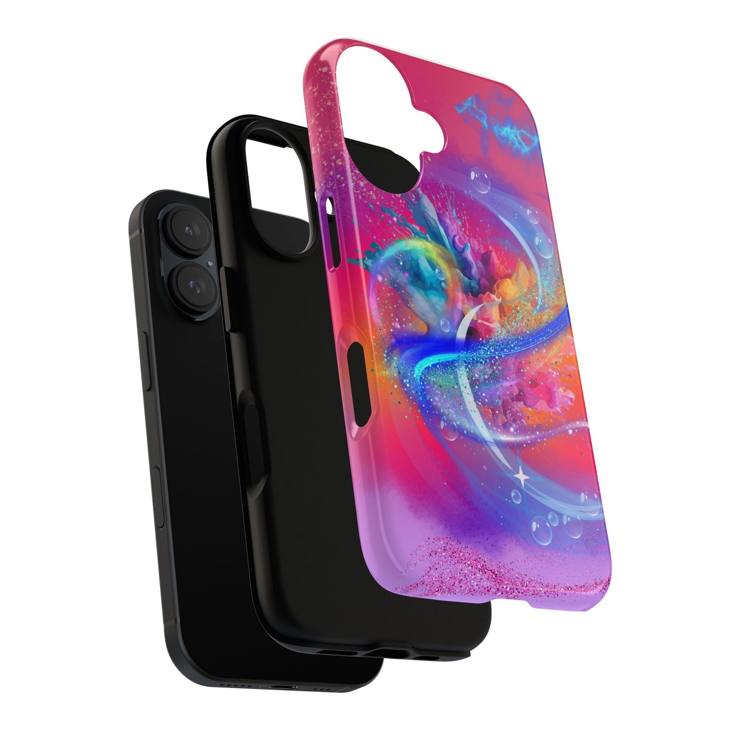 Tough Phone Case - Colorful Abstract Swirlz Design