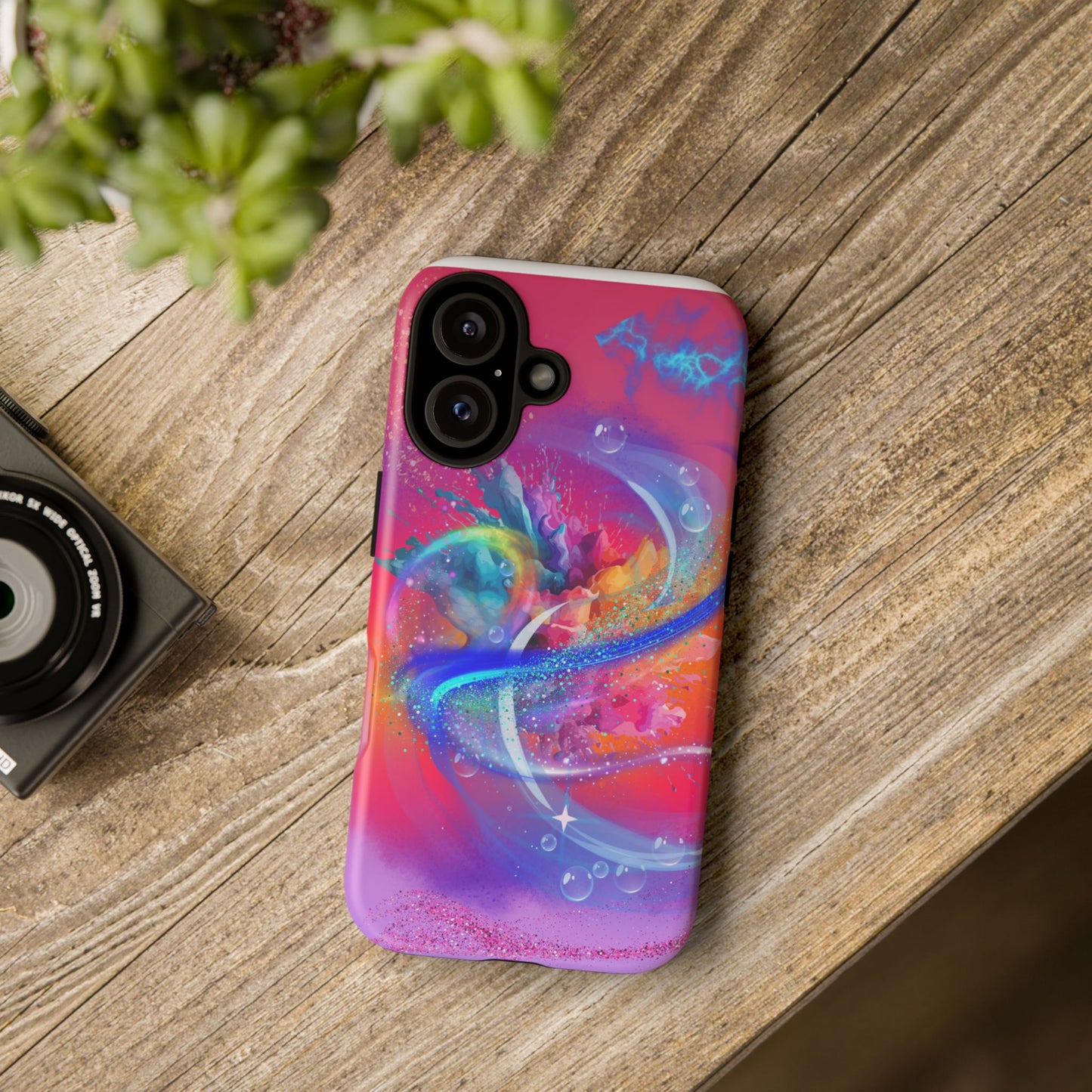 Tough Phone Case - Colorful Abstract Swirlz Design