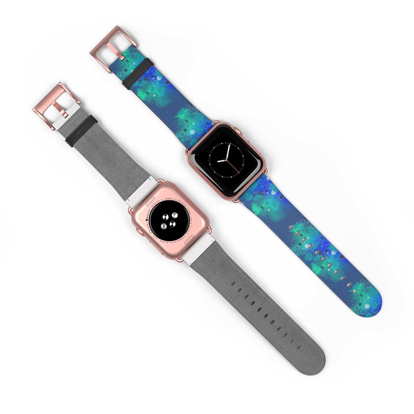 Apple Watch Band-Blue Geometric Design