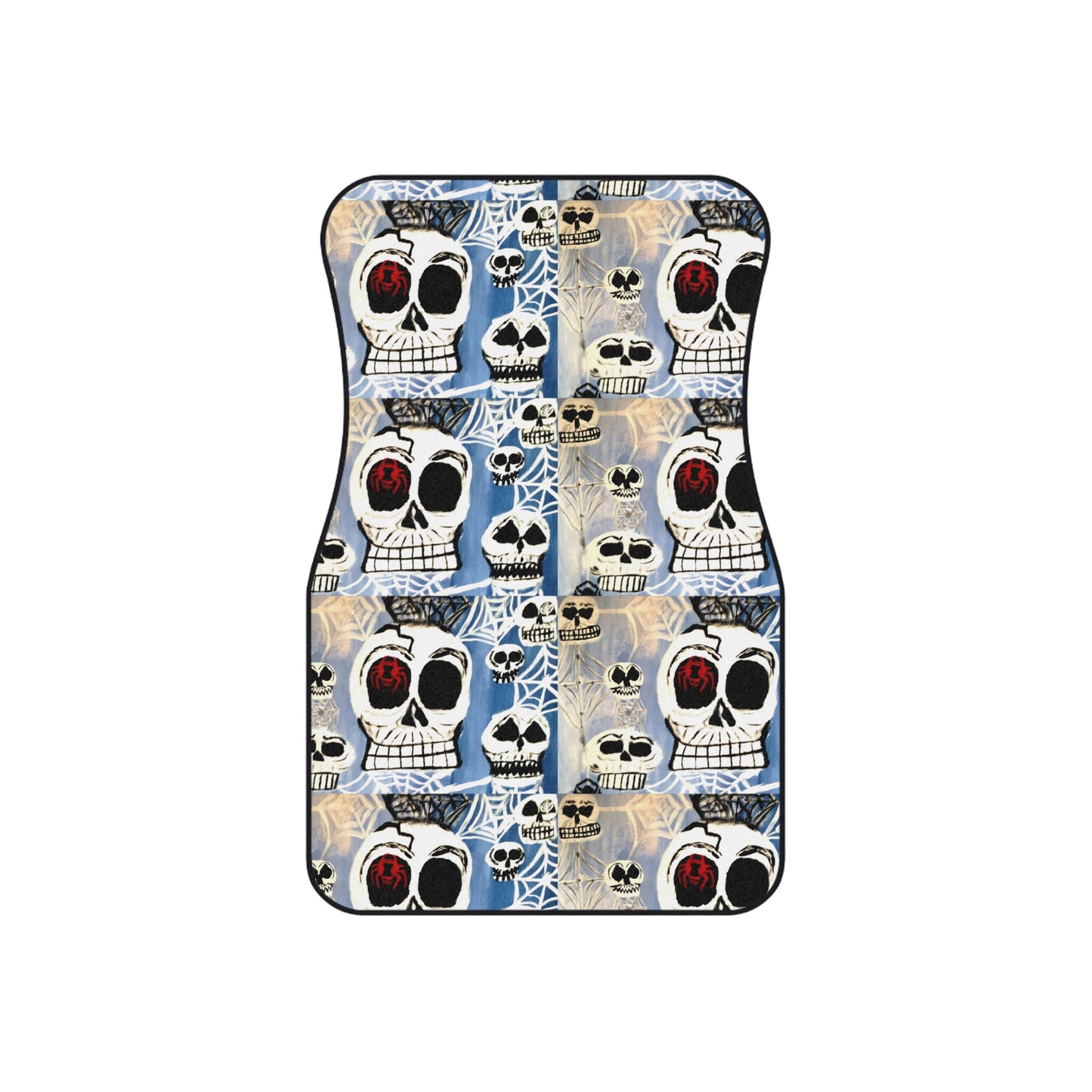 Car Floor Mats with Skullwebular Design
