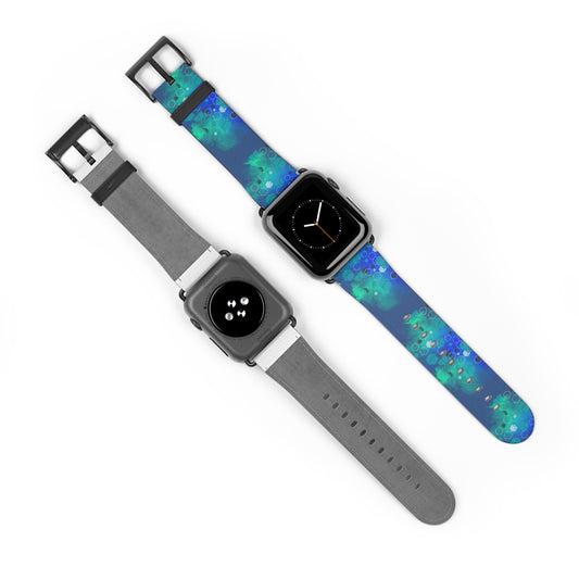Apple Watch Band-Blue Geometric Design