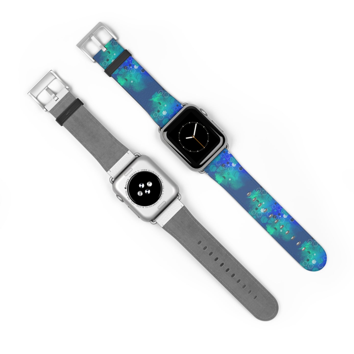 Apple Watch Band-Blue Geometric Design